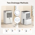 Airfire 8 Pint Dehumidifiers, 1500 Sq.Ft Dehumidifier with Drain Hose, 0.59 Gal Water Tank, Overflow Protection, Dehumidifiers for Home Basement Bedroom Bathroom Laundry Room