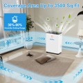 Airfire Dehumidifier, 8 Pint (DOE) Dehumidifier with Drain Hose, Max 2500 Sq.Ft Dehumidifiers for Home Basement, 0.66 Gal Water Tank, Overflow Protection, Auto Defrost& Drain, Humidity Indicator