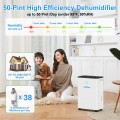Airfire Dehumidifier, 8 Pint (DOE) Dehumidifier with Drain Hose, Max 2500 Sq.Ft Dehumidifiers for Home Basement, 0.66 Gal Water Tank, Overflow Protection, Auto Defrost& Drain, Humidity Indicator