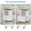 Airfire Dehumidifier, 8 Pint (DOE) Dehumidifier with Drain Hose, Max 2500 Sq.Ft Dehumidifiers for Home Basement, 0.66 Gal Water Tank, Overflow Protection, Auto Defrost& Drain, Humidity Indicator