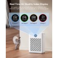 2025 Upgraded Air Purifier for Home Large Room 2800Ft² with Washable Pre-filter, H14 True Hepa Air Purifiers for Bedroom, for Pets Hair Pollen Odor Dander Dust Wildfire, White