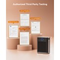 2025 Upgraded Air Purifier for Home Large Room 2800Ft² with Washable Pre-filter, H14 True Hepa Air Purifiers for Bedroom, for Pets Hair Pollen Odor Dander Dust Wildfire, Grey