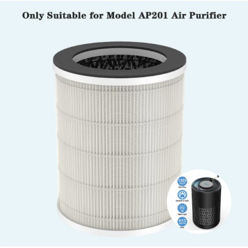 AIRFIRE Replacement H13 HEPA Air Purifier Filter for Model AP201 Air Purifier , Original