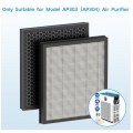 AIRFIRE Replacement H13 HEPA Air Purifier Filter for AP304 & AP404 & AP306 & AP307 & AP407 CADR 300+ m³/h Air Purifier , Activated Carbon, Original
