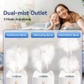 3.3L Top-fill Cool Mist Humidifier For Bedroom with Essential Oil Function, Super Quiet Air Humidifiers with Night Light - Perfect for Bedroom, Office, Nursery, Plant 3.3L Top-fill Cool Mist Humidifier For Bedroom with Essential Oil Function, Super Quiet Air Humidifiers with Night Light - Perfect for Bedroom, Office, Nursery, Plant